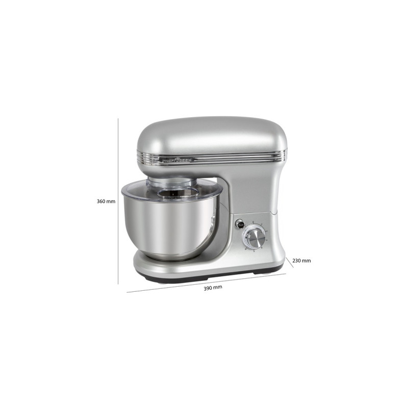 ProfiCook Knetmaschine PC-KM 1222 W, Küchenmaschine(silber, 1.200 Watt, inkl. Küchenwaage )