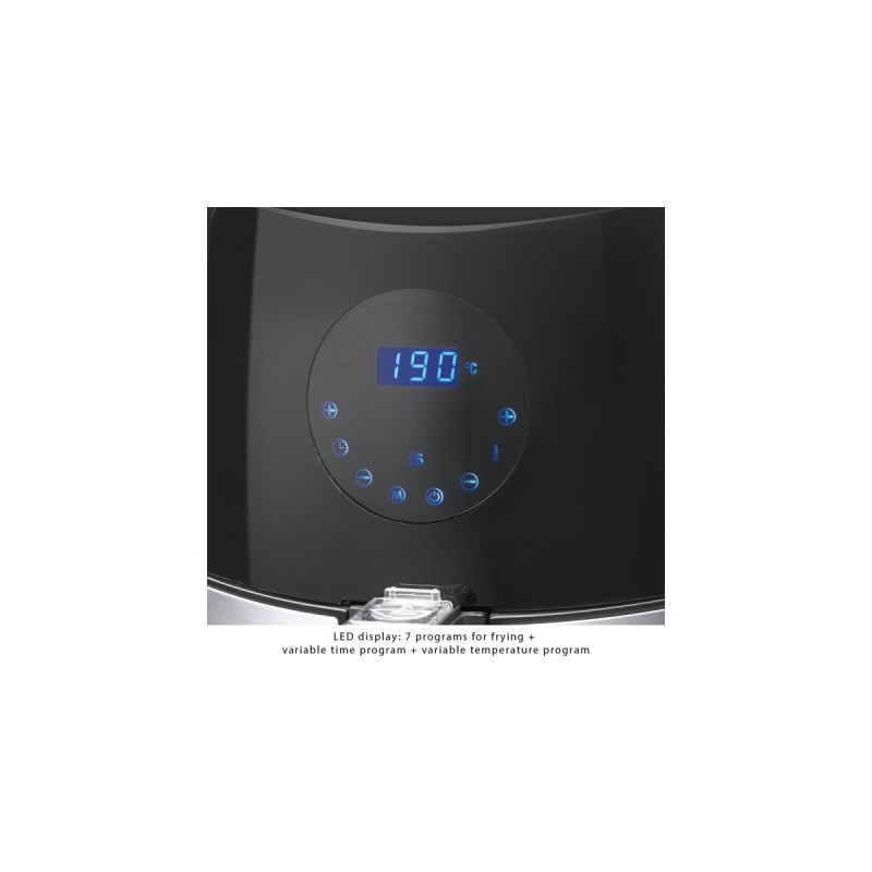 ProfiCook PC-FR 1147 H, Heißluftfritteuse(schwarz/edelstahl)