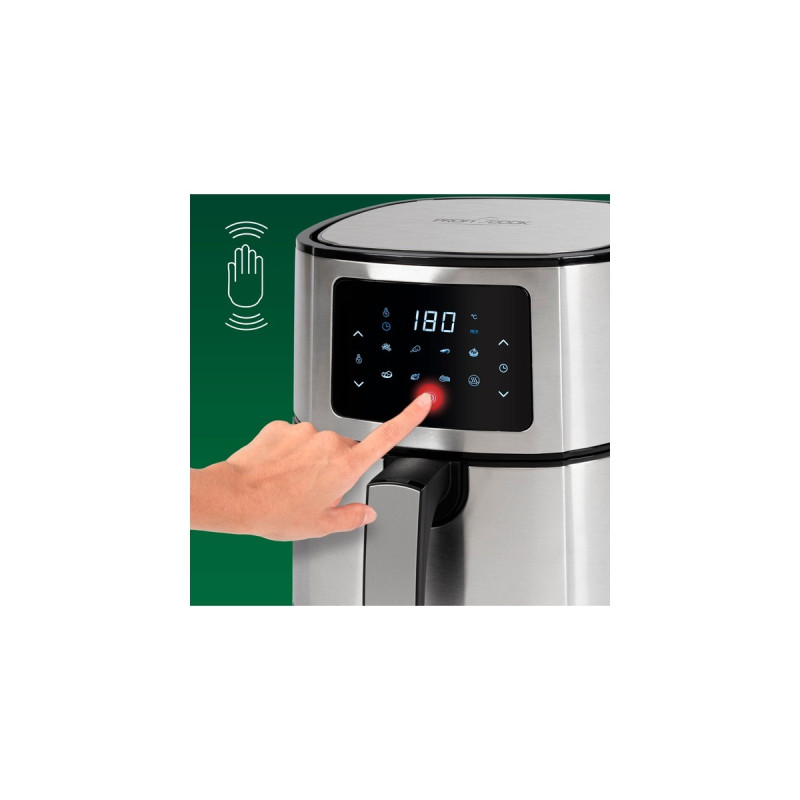 ProfiCook PC-FR 1239 H, Heißluftfritteuse(edelstahl/schwarz)