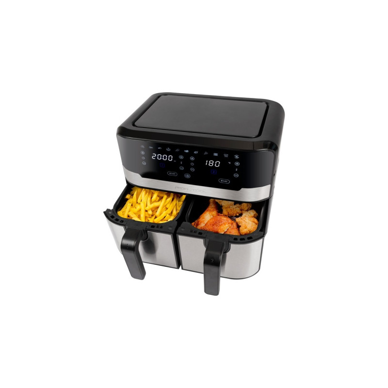 ProfiCook PC-FR 1242 H, Heißluftfritteuse(schwarz/edelstahl)