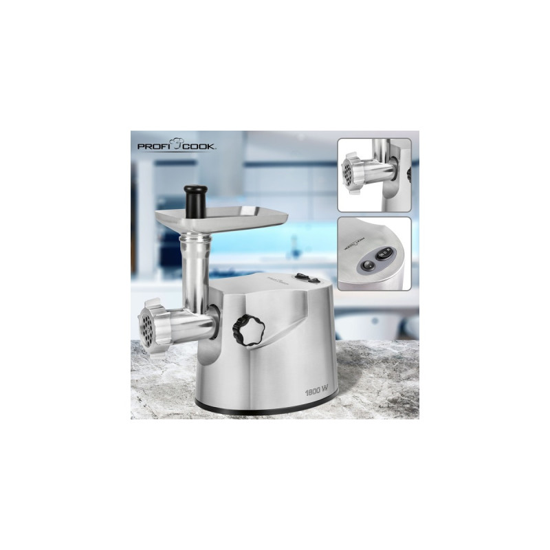 ProfiCook PC-FW 1172, Fleischwolf(silber)