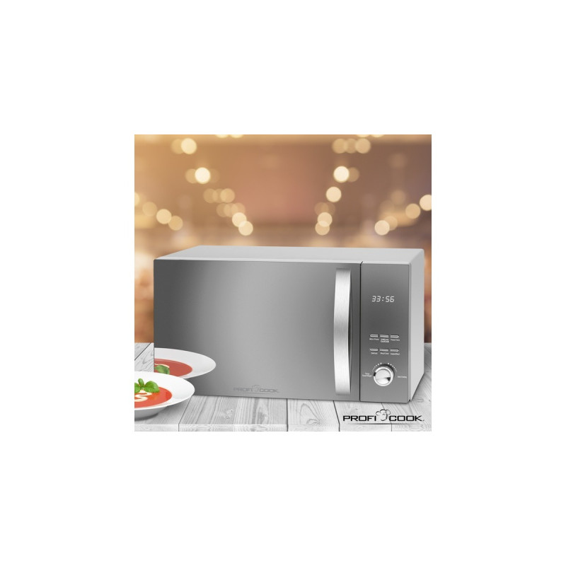 ProfiCook PC-MWG 1176 H, Mikrowelle(silber/schwarz)