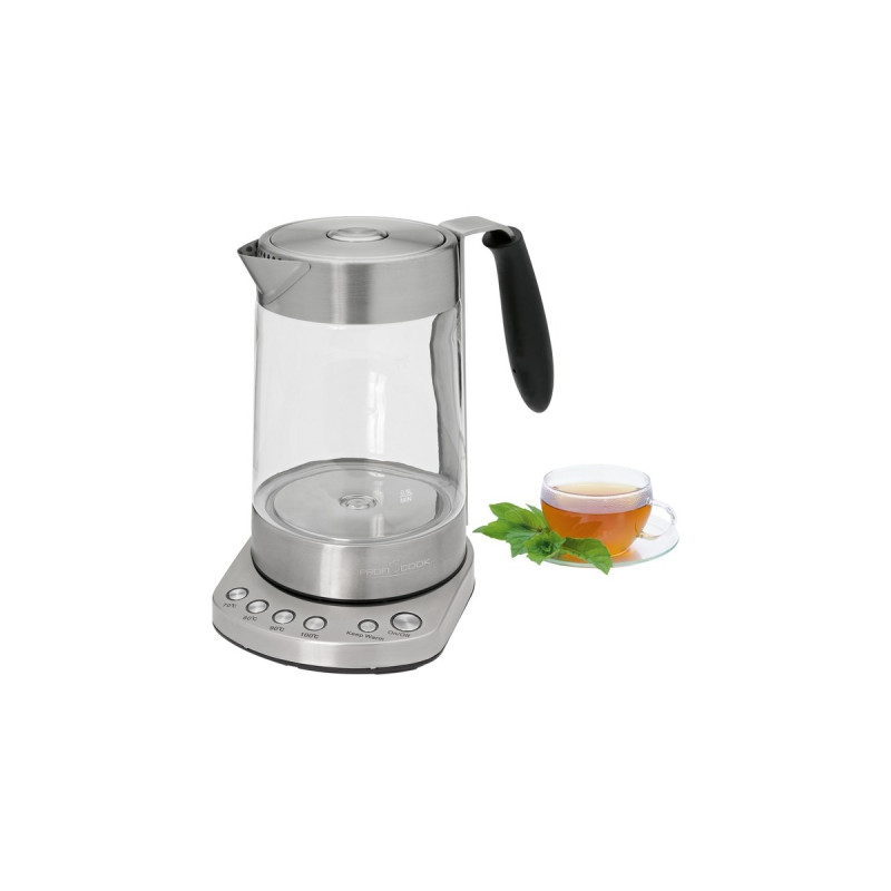ProfiCook PC-WKS 1020G, Wasserkocher(edelstahl, integrierter Teekocher)