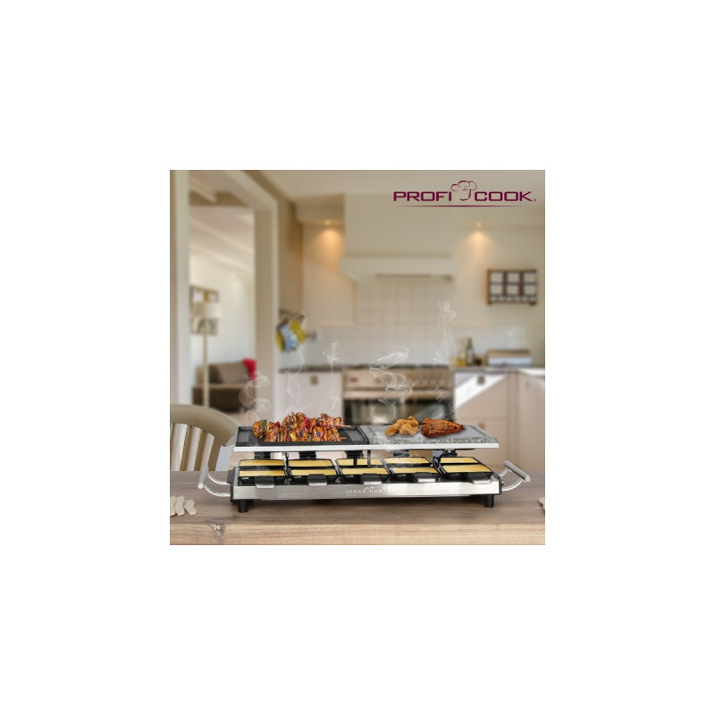ProfiCook Raclette-Grill PC-RG 1144(edelstahl/schwarz)