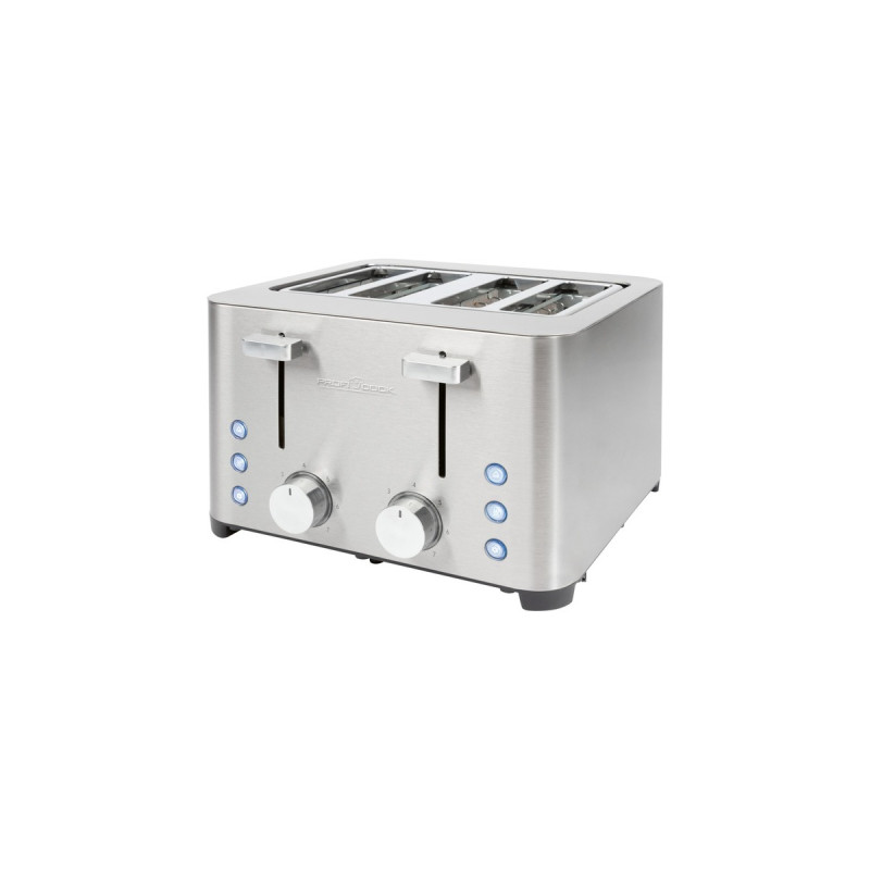 ProfiCook Toaster PC-TA 1252(edelstahl, 1.500 Watt, für 4 Scheiben Toast)