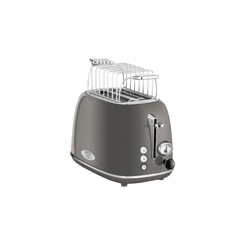 ProfiCook Toaster Vintage PC-TA 1193(anthrazit/chrom, 815 Watt, für 2 Scheiben Toast)