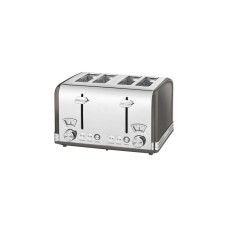 ProfiCook Toaster Vintage PC-TA 1194(anthrazit/chrom, 1.630 Watt, für 4 Scheiben Toast)