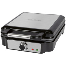 ProfiCook Waffelautomat PC-WA 1241, Waffeleisen(schwarz/edelstahl, 1.200 Watt)