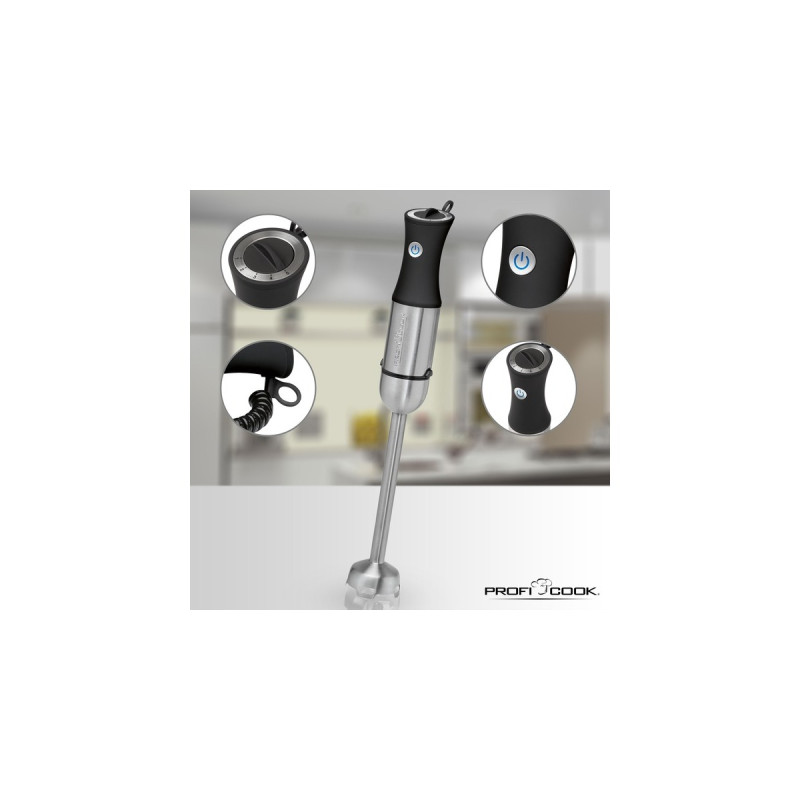 ProfiCook2in1 Stabmixer-Set PC-SMS 1220(edelstahl/schwarz)