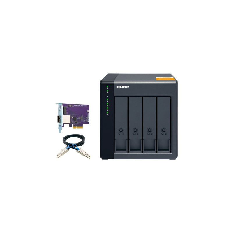 QNAP TL-D400S, Laufwerksgehäuse(schwarz)