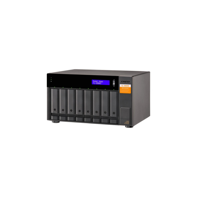 QNAP TL-D800S, Laufwerksgehäuse(schwarz)