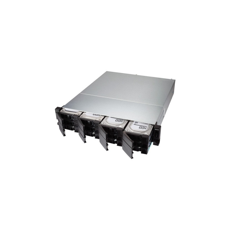 QNAP TL-R1200C-RP, Laufwerksgehäuse(schwarz, 2 Höheneinheiten)