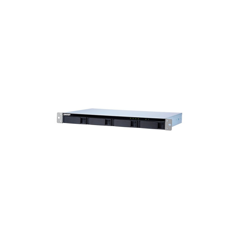 QNAP TL-R400S, Laufwerksgehäuse(schwarz, 1HE-Rackmount)