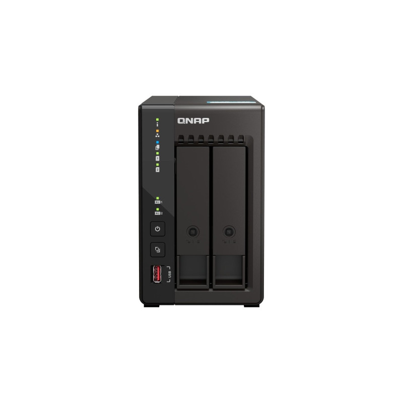 QNAP TS-253E-8G, NAS(schwarz)