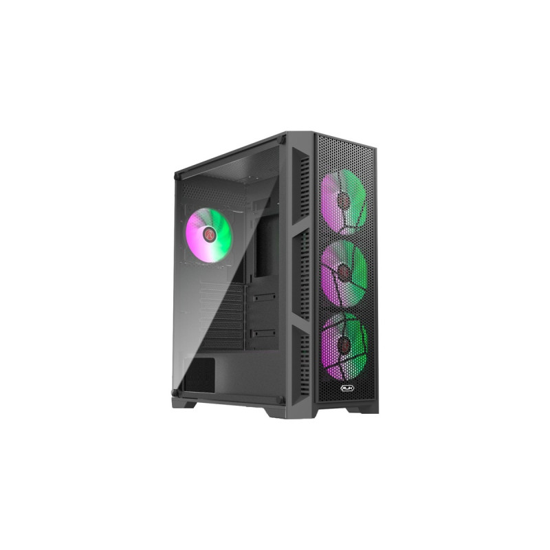 RAIJINTEK Arcadia III MS4, Tower-Gehäuse(schwarz, Tempered Glass)