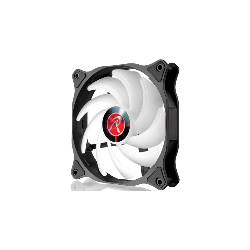 RAIJINTEK EOS 12 RBW ADD -3 120x120x25, Gehäuselüfter(schwarz/transparent, 3 Stück,inkl. ARGB-Hub und Fernbedienung)