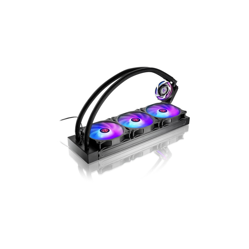 RAIJINTEK EOS 12 RBW ADD -3 120x120x25, Gehäuselüfter(schwarz/transparent, 3 Stück,inkl. ARGB-Hub und Fernbedienung)