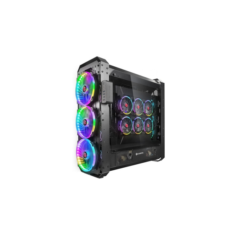 RAIJINTEK ERIS EVO, Bench/Show-Gehäuse(schwarz, Tempered Glass)