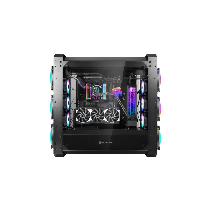 RAIJINTEK ERIS EVO, Bench/Show-Gehäuse(schwarz, Tempered Glass)
