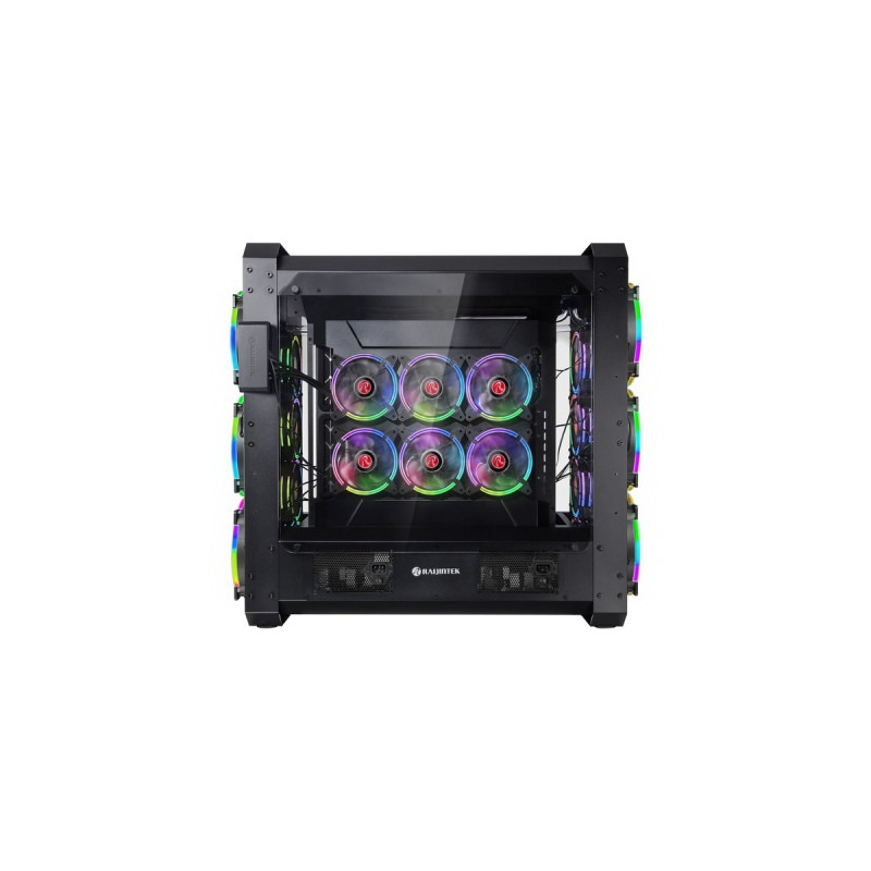 RAIJINTEK ERIS EVO, Bench/Show-Gehäuse(schwarz, Tempered Glass)