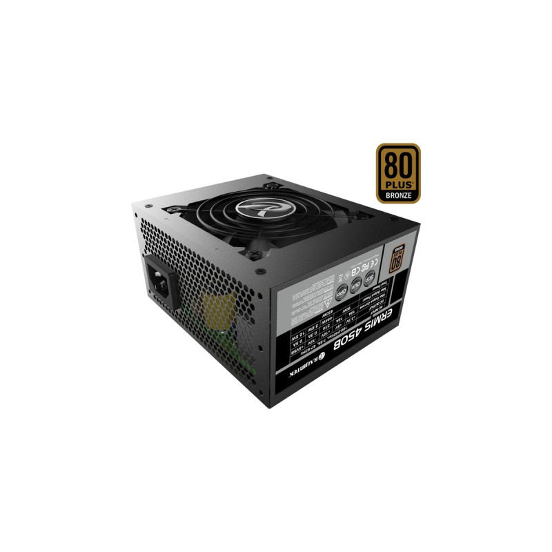 RAIJINTEK ERMIS 450B 450W, PC-Netzteil(schwarz, 2x PCIe, 450 Watt)