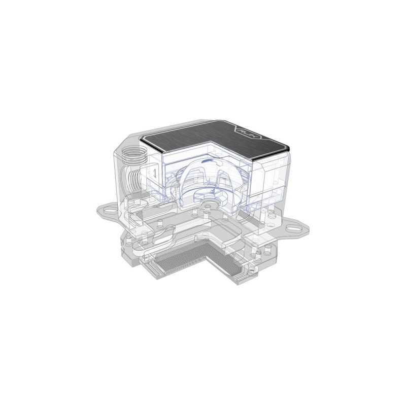 RAIJINTEK FORKIS DDC ULTRA, CPU-Kühler(schwarz, CPU Wasserblock-Pumpen-Kombination)