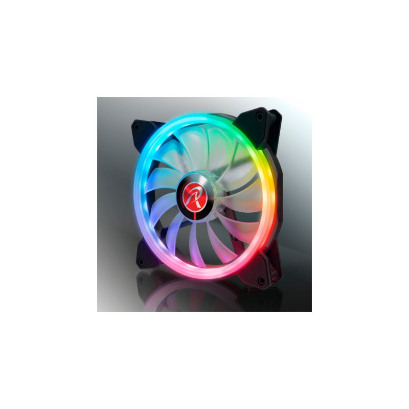 RAIJINTEK IRIS 14 RBW ADD-3, Gehäuselüfter(schwarz, 3 Lüfter, mit Controller und Fernbedienung)