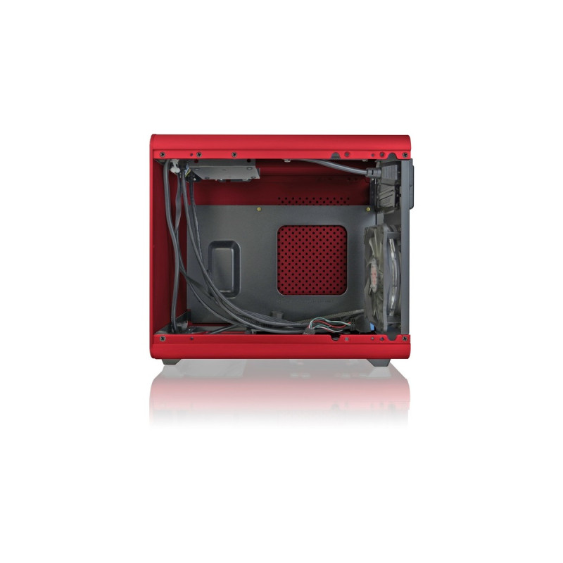 RAIJINTEK METIS PLUS, Tower-Gehäuse(rot, Seitenteil aus Acryl)