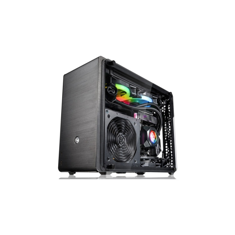 RAIJINTEK OPHION EVO, Tower-Gehäuse(schwarz, Tempered Glass)
