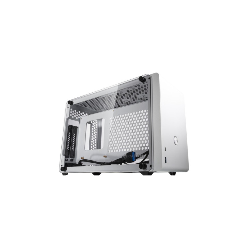 RAIJINTEK OPHION WHITE, Tower-Gehäuse(weiß, Tempered Glass)