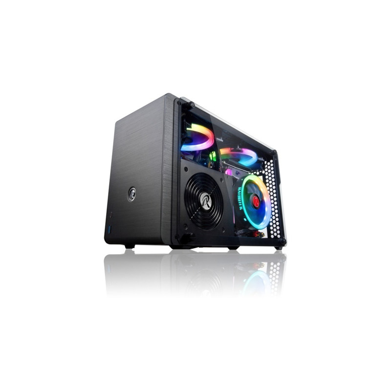 RAIJINTEK OPHION, Tower-Gehäuse(schwarz, Tempered Glass, Outlet)