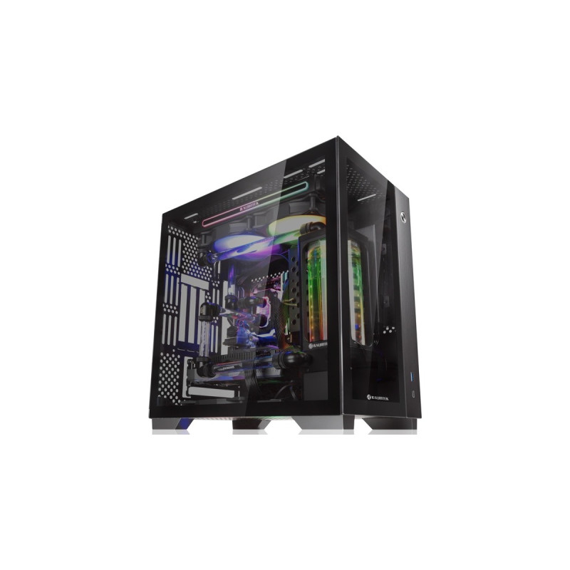 RAIJINTEK PAEAN MINI, Tower-Gehäuse(schwarz, Tempered Glass)