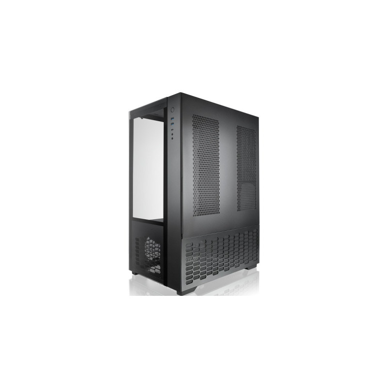 RAIJINTEK PAEAN PREMIUM, Tower-Gehäuse(schwarz, Seitenteil aus Tempered Glass)