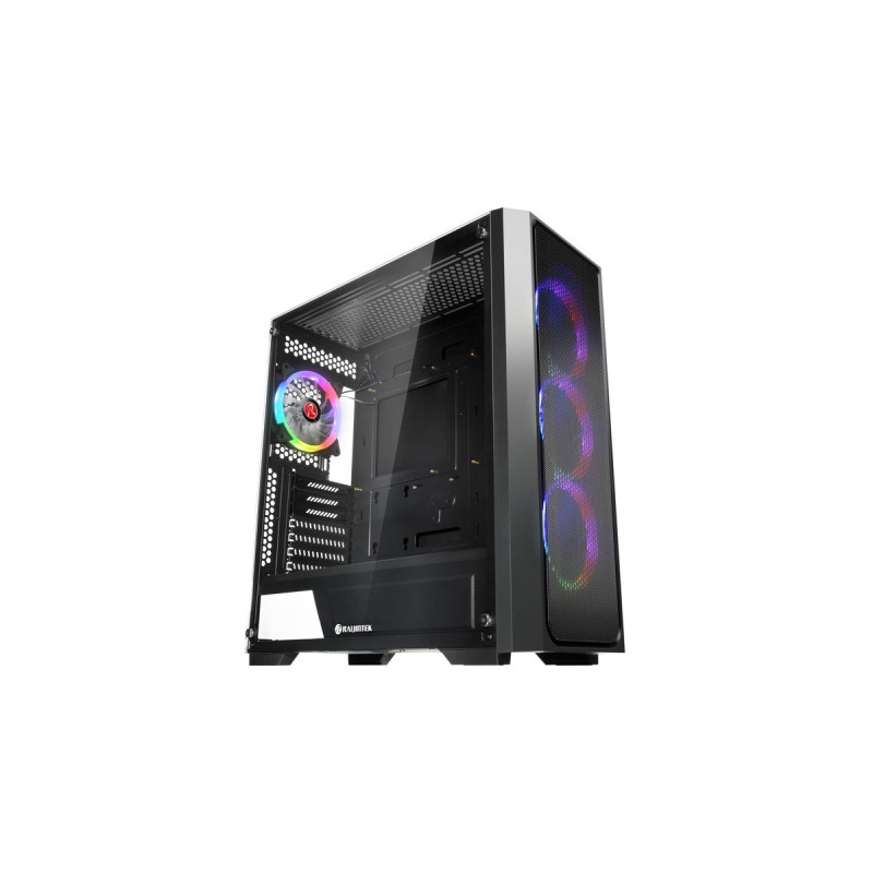 RAIJINTEK PONOS MS4, Tower-Gehäuse(schwarz, FULL MESH Version)