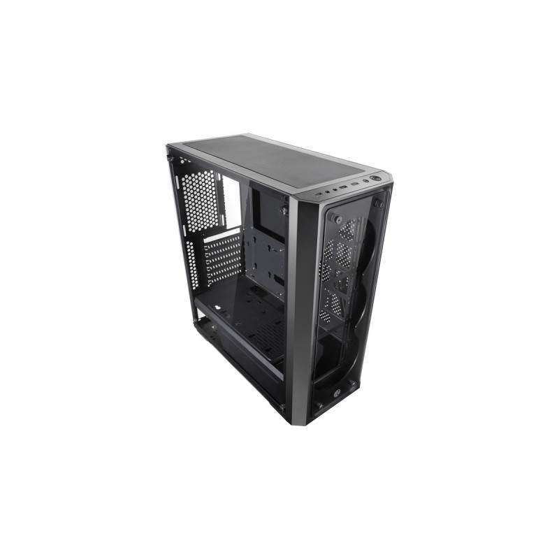 RAIJINTEK PONOS TG4, Tower-Gehäuse(schwarz, Tempered Glass Version)