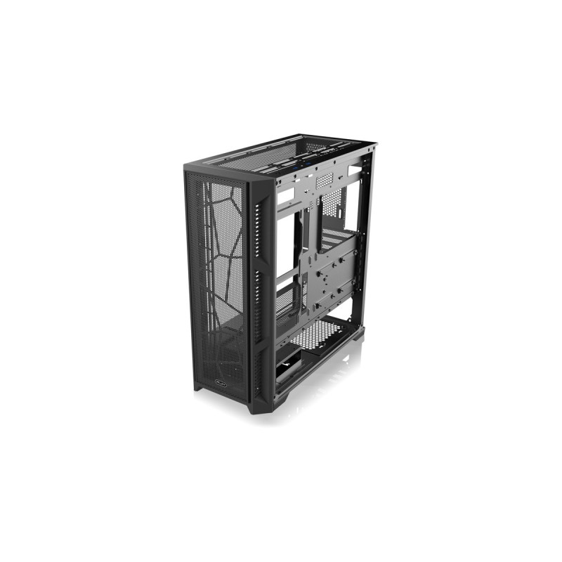 RAIJINTEK PONOS ULTRA MS4, Tower-Gehäuse(schwarz, Seitenteil aus Tempered Glass)