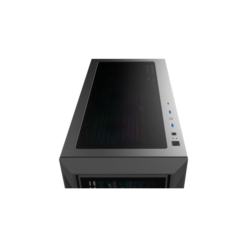 RAIJINTEK PONOS ULTRA MS4, Tower-Gehäuse(schwarz, Seitenteil aus Tempered Glass)