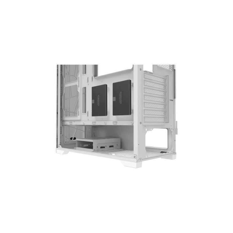 RAIJINTEK PONOS ULTRA WHITE MS4, Tower-Gehäuse(weiß, Seitenteil aus Tempered Glass)
