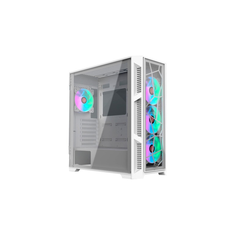 RAIJINTEK PONOS ULTRA WHITE TG4, Tower-Gehäuse(weiß, Front und Seitenteil aus Tempered Glass)