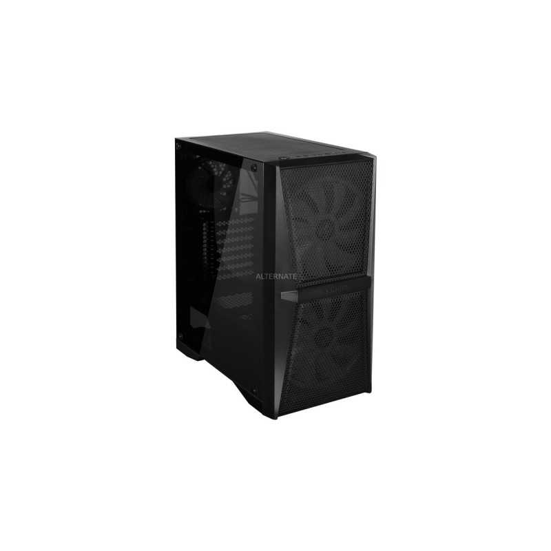 RAIJINTEK SILENOS MS PRO, Tower-Gehäuse(schwarz, Version mit ARGB-Lüfter, Tempered Glass)