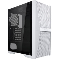 RAIJINTEK SILENOS MS, Tower-Gehäuse(weiß, Version ohne Lüfter, Tempered Glass)