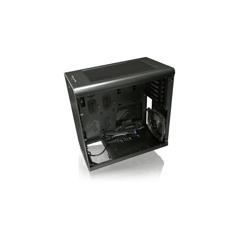 RAIJINTEK THETIS BLACK WINDOW, Tower-Gehäuse(schwarz, Tempered Glass)