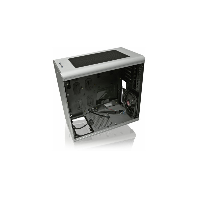 RAIJINTEK THETIS SILVER WINDOW, Tower-Gehäuse(silber, Tempered Glass)