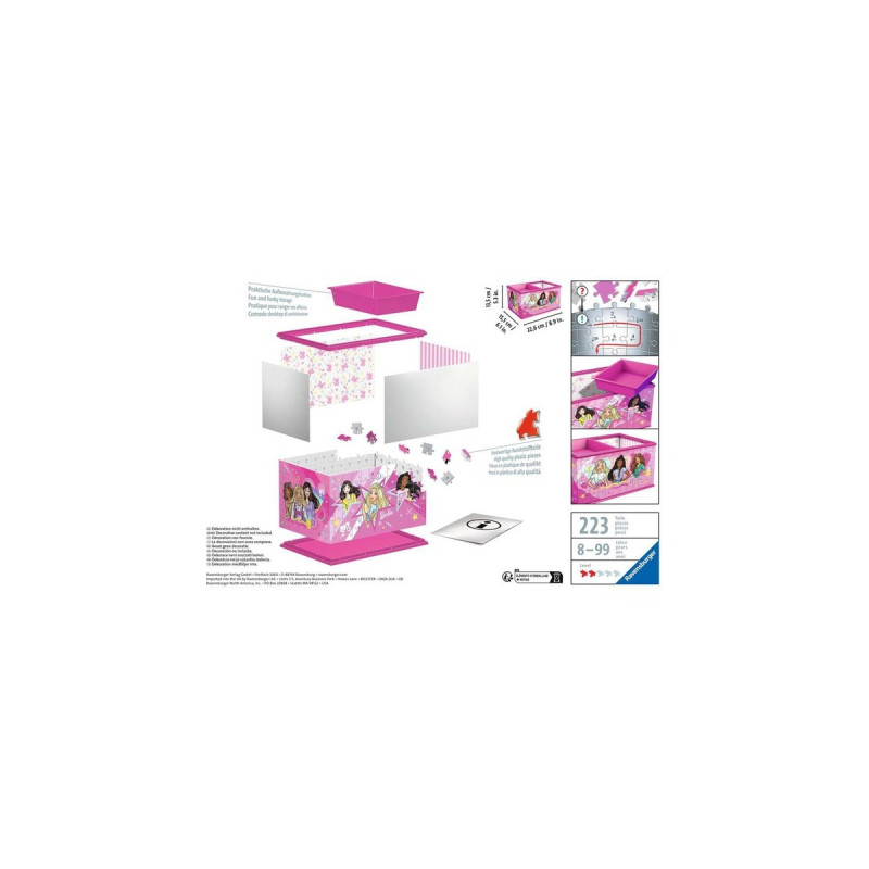 Ravensburger 3D Puzzle Aufbewahrungsbox Barbie(mehrfarbig)