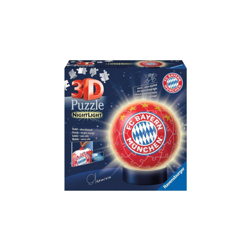 Ravensburger 3D Puzzle-Ball Nachtlicht: FC Bayern München