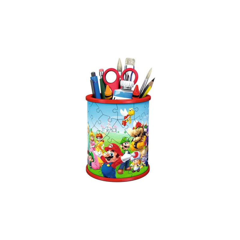 Ravensburger 3D Puzzle Utensilo Super Mario(Stiftehalter für Super Mario Fans ab 6 Jahren)