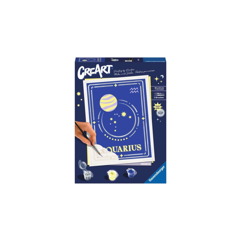 Ravensburger CreArt - Sternzeichen Wassermann, Malen