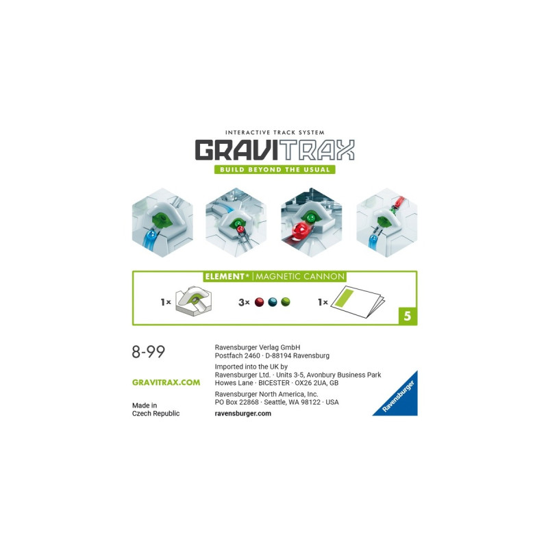 Ravensburger GraviTrax Element Magnetic Cannon, Bahn
