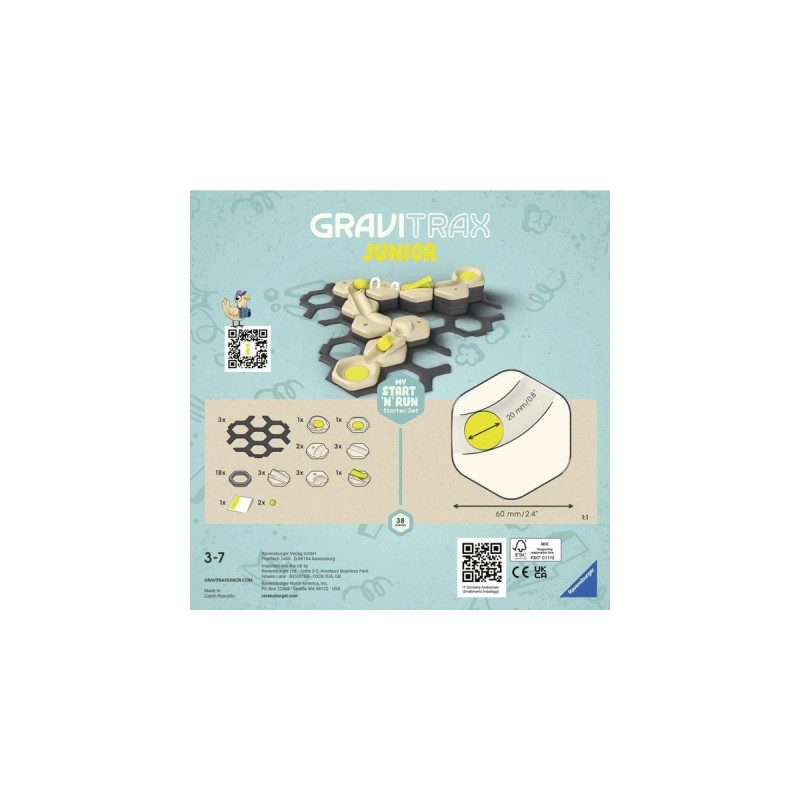 Ravensburger GraviTrax Junior Starter-Set S Start & Run, Bahn