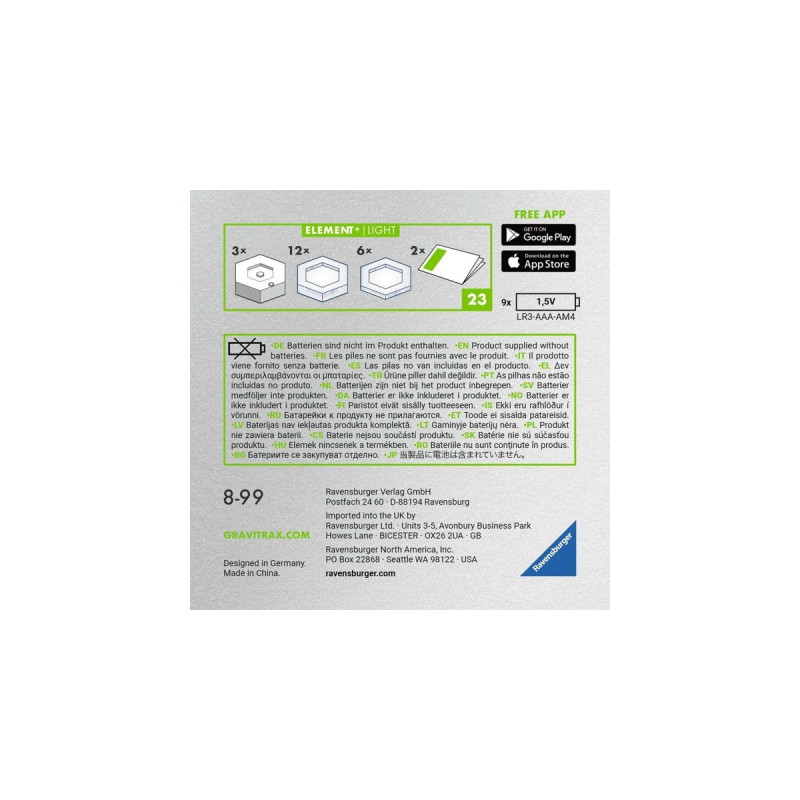 Ravensburger GraviTrax Power Element Light, Bahn